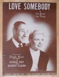 1948 Love Somebody Sheet Music Doris Day/Buddy Clark