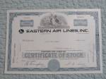 1969 Eastern Air Lines Inc Stock Certificate 