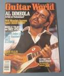 Guitar World Magazine November 1980 Al Dimeola 