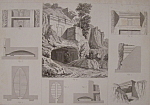 Tombeaux A Castel-D'Asso, Pres Viterbe -1852 Lithograph