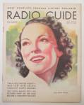 Radio Guide Magazine 1937 Trudy Wood Cover 
