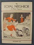 Royal Neighbor Cover By Margaret Daugherty-Nov 1933