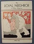 Royal Neighbor Cover-April 1934-Child & Cracked Egg