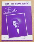 1960 Try To Remember Sheet Music (Ed Ames Cover)