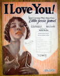 Sheet Music For 1923 I Love You! (Little Jessie James)