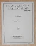 1949 My One & Only Highland Fling Sheet Music 