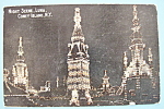 1916 Coney Island Night Scene Postcard