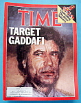 Time Magazine-April 21, 1986-Target Gaddafi