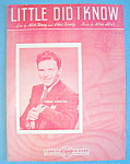Sheet Music For 1943 Little Did I Know