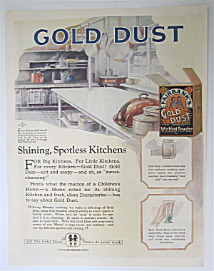 1923 Fairbank's Gold Dust Washing Powder With Kitchens