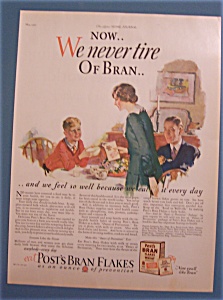 Vintage Ad: 1927 Post's Bran Flakes