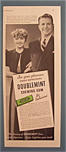 Vintage Ad: Wrigley Double Mint Gum W/blondell & Powell