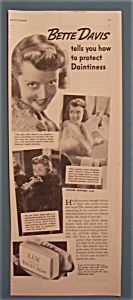 Vintage Ad: 1937 Lux Toilet Soap With Bette Davis