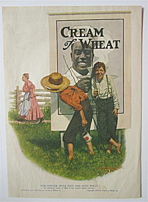 1918 Cream Of Wheat Cereal W/boys Hiding By Sign