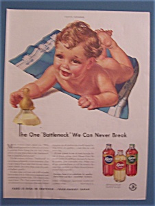 1942 Karo Syrup With Baby Reaching For Their Bottle