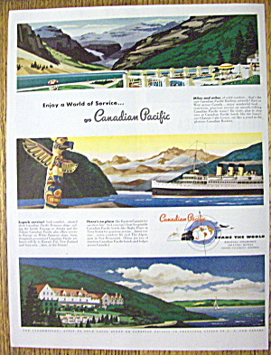 1949 Canadian Pacific With Spans The World