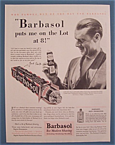 Vintage Ad: 1929 Barbasol With Jack Holt