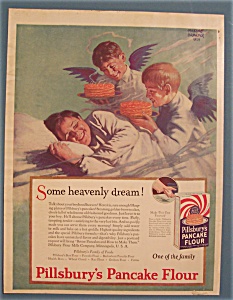 Vintage Ad: 1925 Pillsbury's Pancake Flour / Bracker