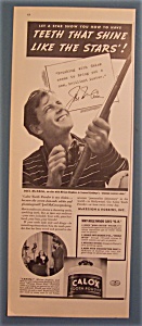 Vintage Ad: 1937 Calox Tooth Powder W/joel Mccrea