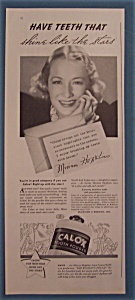 Vintage Ad: 1937 Calox Tooth Powder With Miriam Hopkins