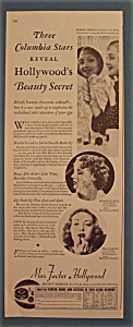 Vintage Ad: 1936 Max Factor With Marsh, Rice & Birell