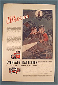 1933 Eveready Batteries With Two Scared Children