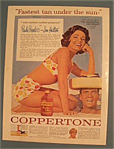 1962 Coppertone With Paula Prentiss & Jim Hutton