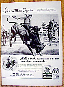 Vintage Ad: 1952 Havoline Motor Oil