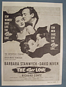 Vintage Ad: 1947 Movie Ad For The Other Love