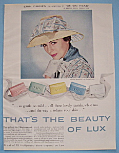 Vintage Ad: 1958 Lux Soap With Erin O' Brien