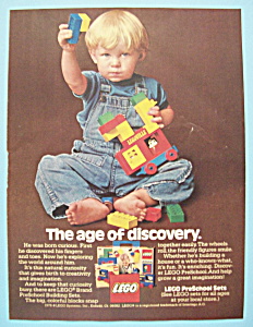 1978 Lego Blocks With Boy Playing With Blocks