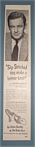 Vintage Ad: 1952 Slip Stitched Ties W/ William Holden