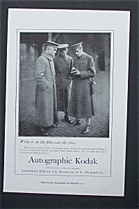 1917 Eastman Kodak Company With 3 Soldiers Standing