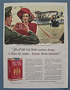 1941 Pall Mall Cigarettes With A Woman By John Falter