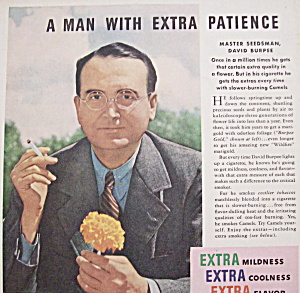 Vintage Ad: 1940 Camel Cigarettes W/ David Burpee
