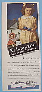 1943 Kalamazoo Stoves & Furnaces With Little Girl