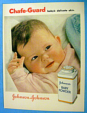 1956 Johnson's Baby Powder With Chafe Guard & Baby