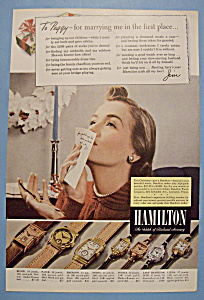 Vintage Ad: 1940 Hamilton Watch