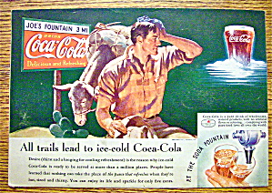 1935 Coca-cola (Coke) With Man Scratching His Head