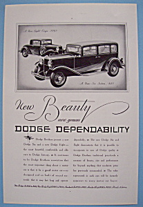 Vintage Ad: 1931 Dodge