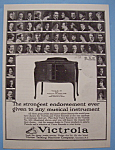 Vintage Ad: 1923 Victrola W/ Mengelberg, Toscanini