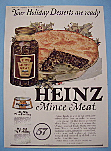 Vintage Ad: 1923 Heinz Mince Meat
