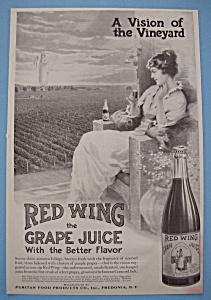Vintage Ad: 1914 Red Wing Grape Juice