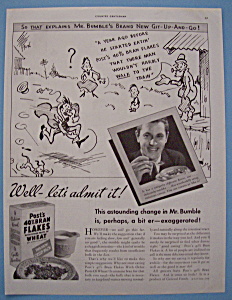 Vintage Ad: 1934 Post's 40% Bran Flakes