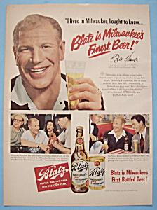 Vintage Ad: 1950 Blatz Beer With Bill Veeck