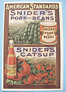 Vintage Ad: 1914 Snider's Pork & Beans And Catsup
