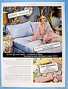 Vintage Ad: 1951 Lady Pepperell Sheets