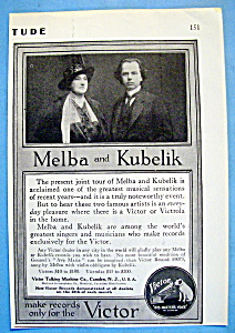 Vintage Ad: 1914 Melba & Kubelik