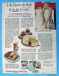 Vintage Ad: 1953 Spry Shortening