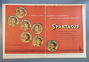 1960 Spartacus With Kirk Douglas & Tony Curtis
